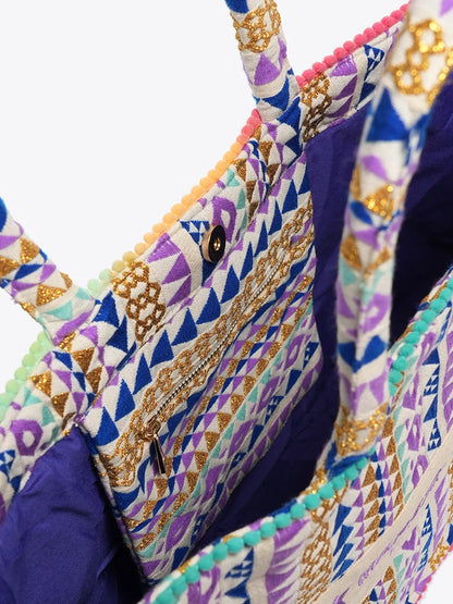 COLORFUL TOTE BAG-Tote Bags-MARC ELLIS- Pointure.AE