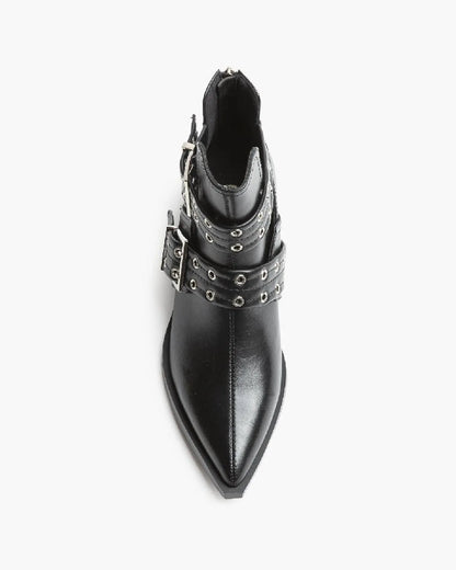 COUNTRY STYLE BOOT IN BLACK-Texas boots-CORINA- Pointure.AE