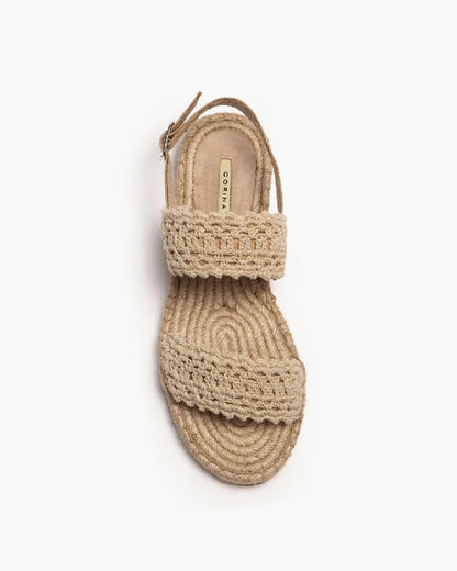 CROCHET FLAT SANDALS-Flats-CORINA- Pointure.AE