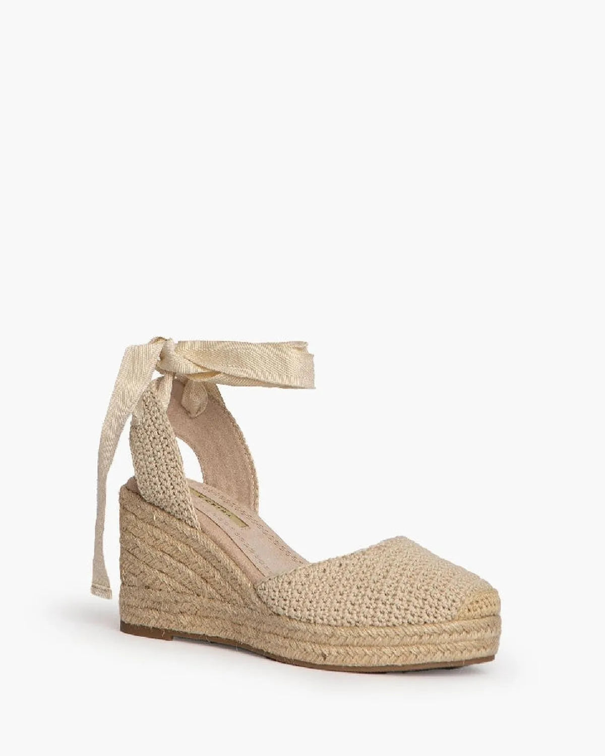 CROCHET PLARFORM ESPADRILLES-Espadrilles-CORINA- Pointure.AE