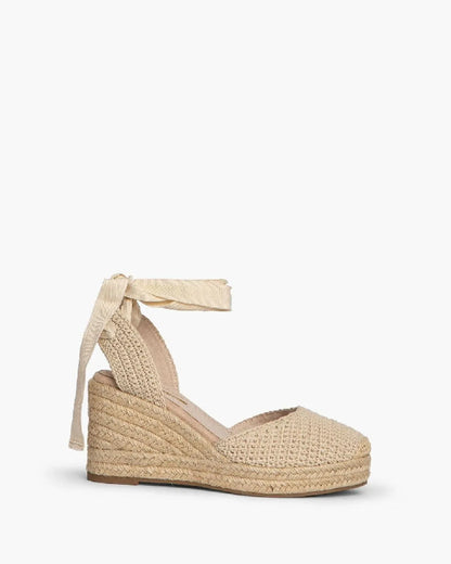 CROCHET PLARFORM ESPADRILLES-Espadrilles-CORINA- Pointure.AE