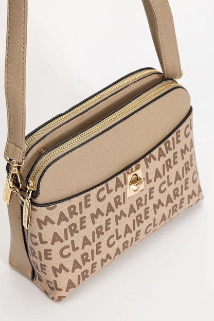 CROSSBODY BAG IN BEIGE-Cross-Body Bags-MARIE CLAIRE- Pointure.AE