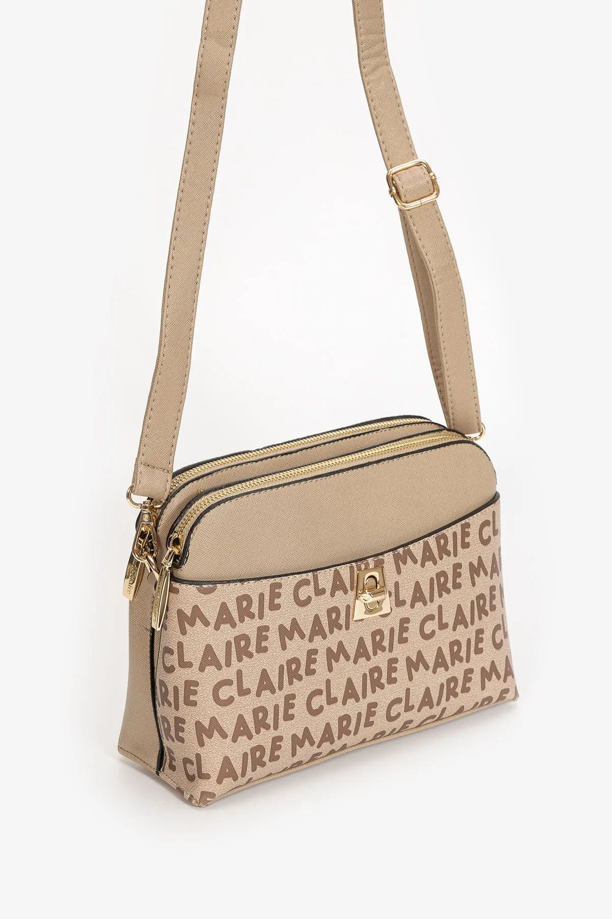 CROSSBODY BAG IN BEIGE-Cross-Body Bags-MARIE CLAIRE- Pointure.AE