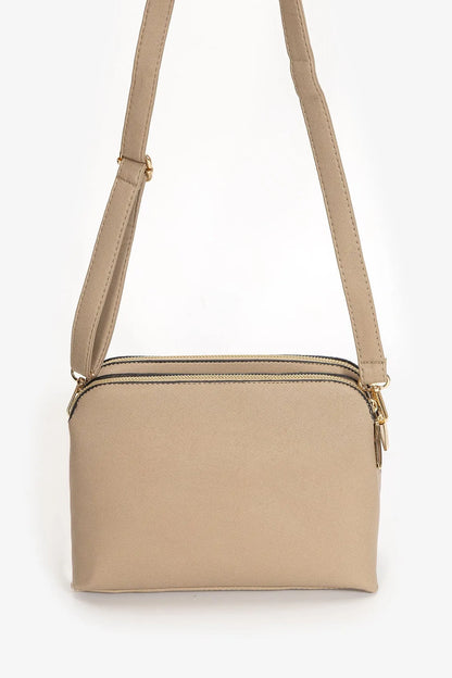 CROSSBODY BAG IN BEIGE-Cross-Body Bags-MARIE CLAIRE- Pointure.AE
