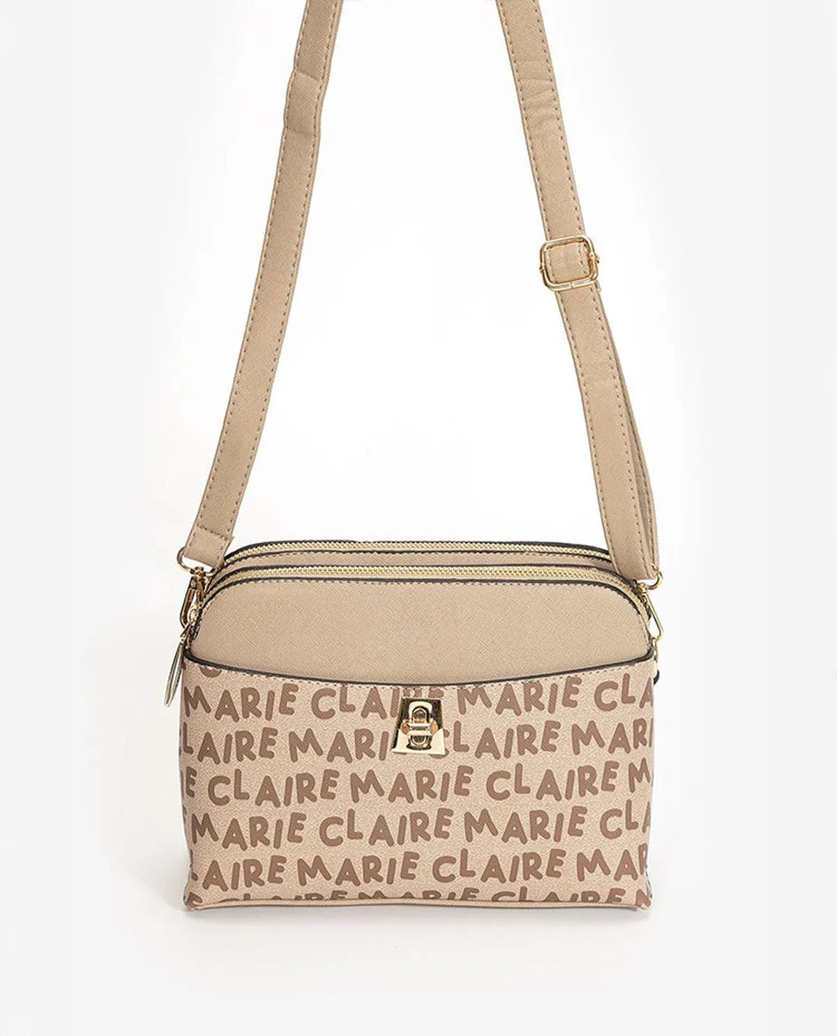 CROSSBODY BAG IN BEIGE-Cross-Body Bags-MARIE CLAIRE- Pointure.AE