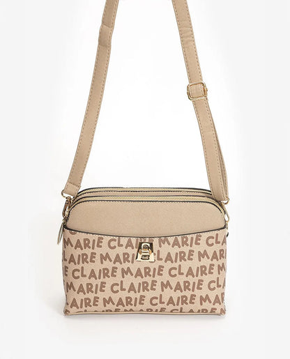 CROSSBODY BAG IN BEIGE-Cross-Body Bags-MARIE CLAIRE- Pointure.AE