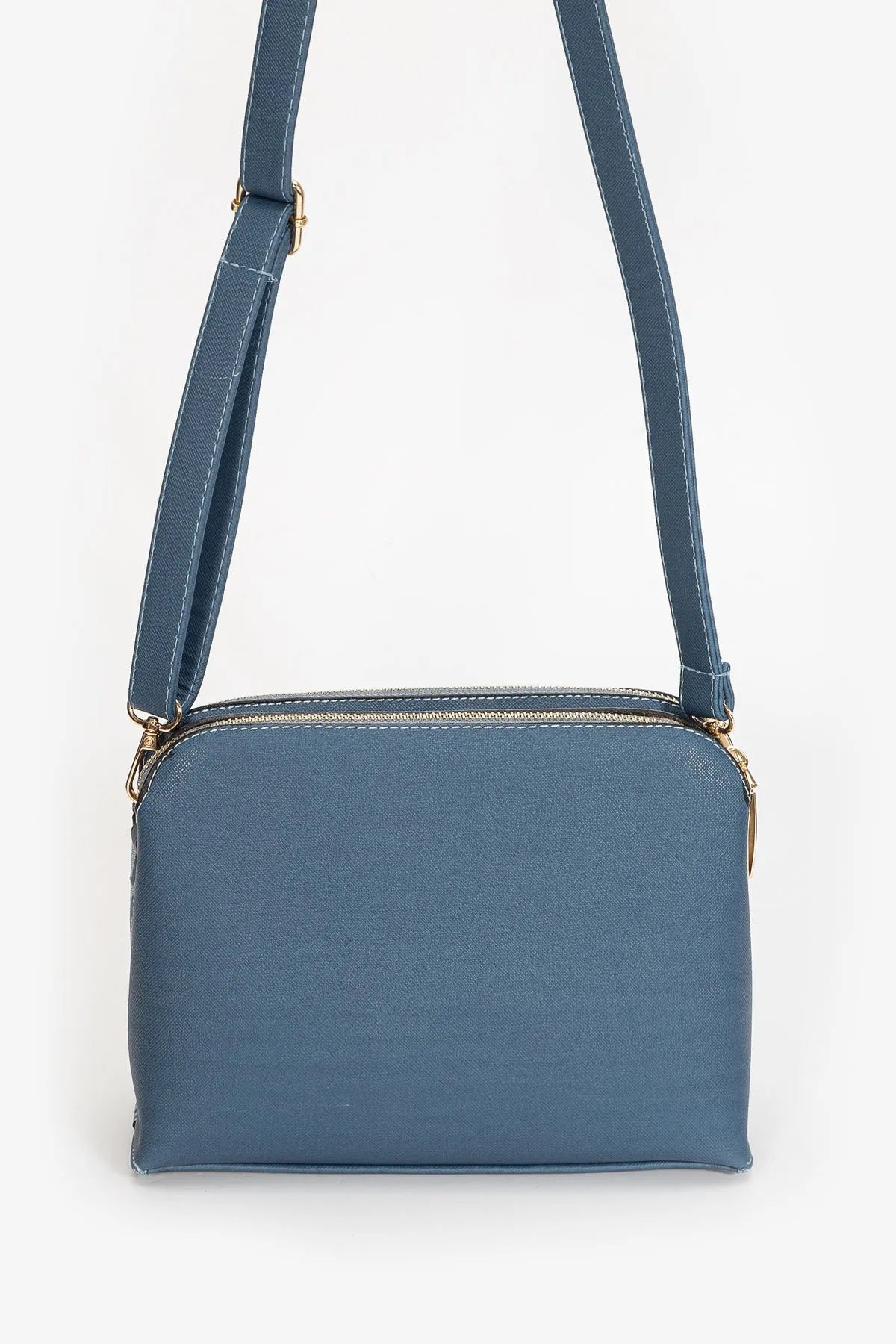 CROSSBODY BAG IN DENIM-Cross-Body Bags-MARIE CLAIRE- Pointure.AE