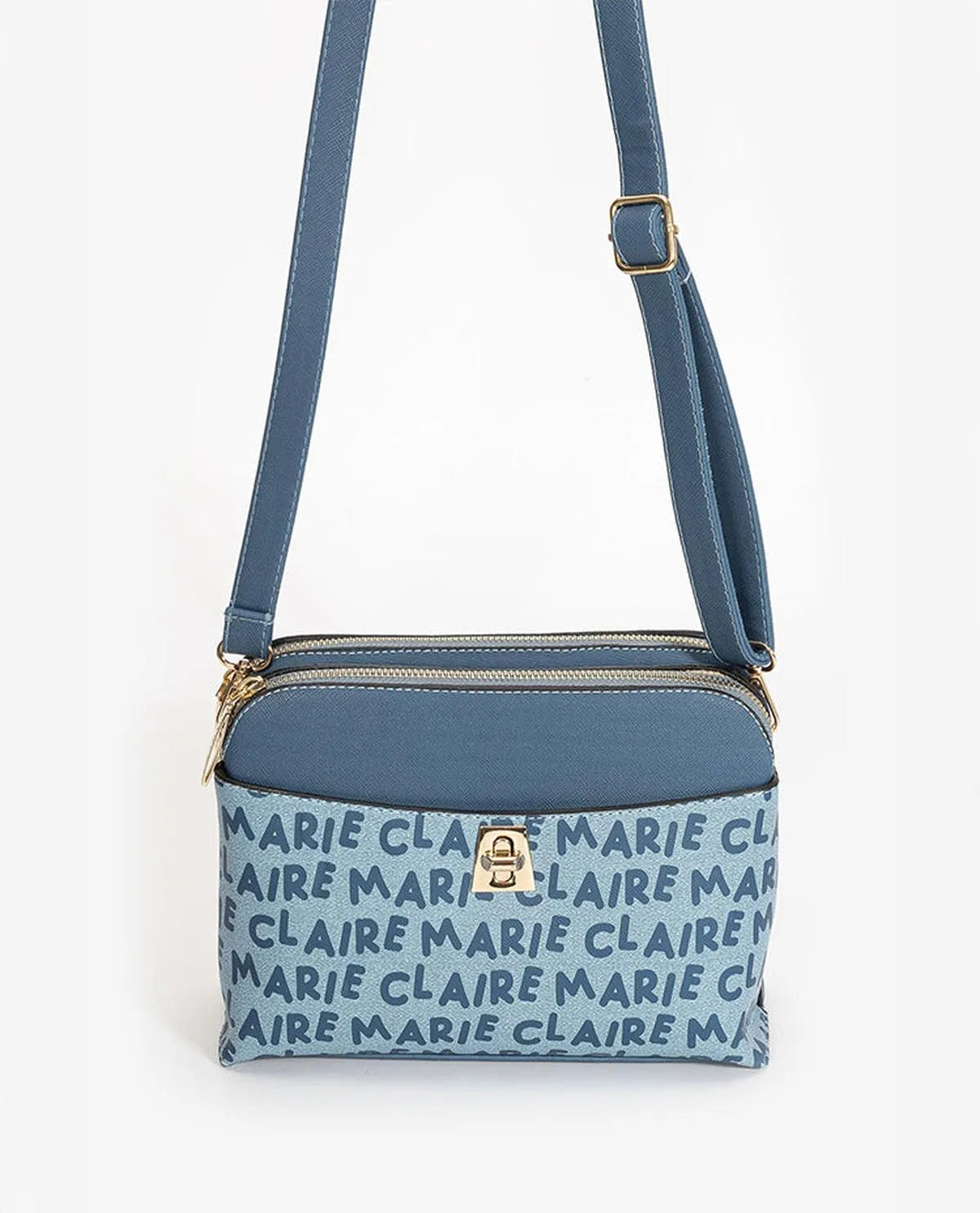CROSSBODY BAG IN DENIM-Cross-Body Bags-MARIE CLAIRE- Pointure.AE