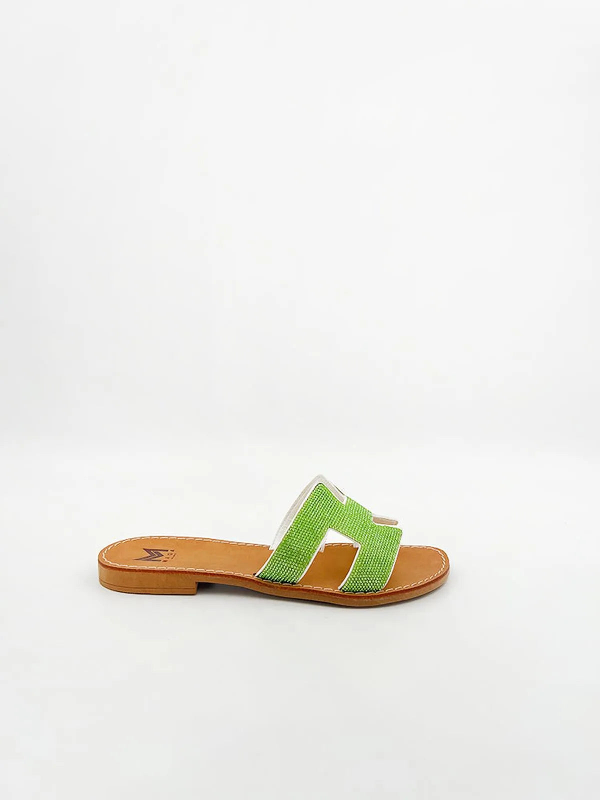 CRYSTAL EMBELISHED SLIPPER-Slippers-MAGA MILANO- Pointure.AE