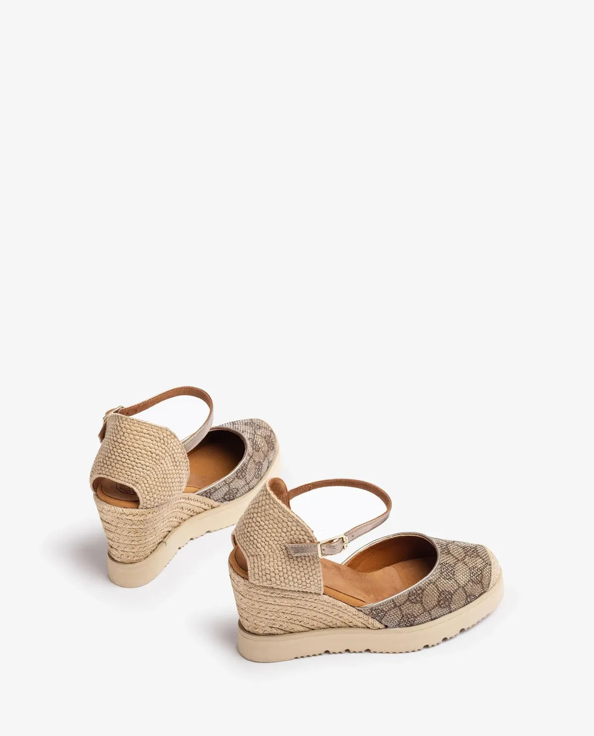 D’ORSAY ESPADRILLE IN MONOGRAM BRONZE-Espadrilles-UNISA- Pointure.AE