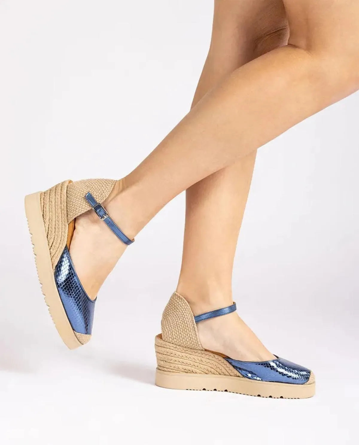 D’ORSAY ESPADRILLE IN NAVY BLUE-Espadrilles-UNISA- Pointure.AE
