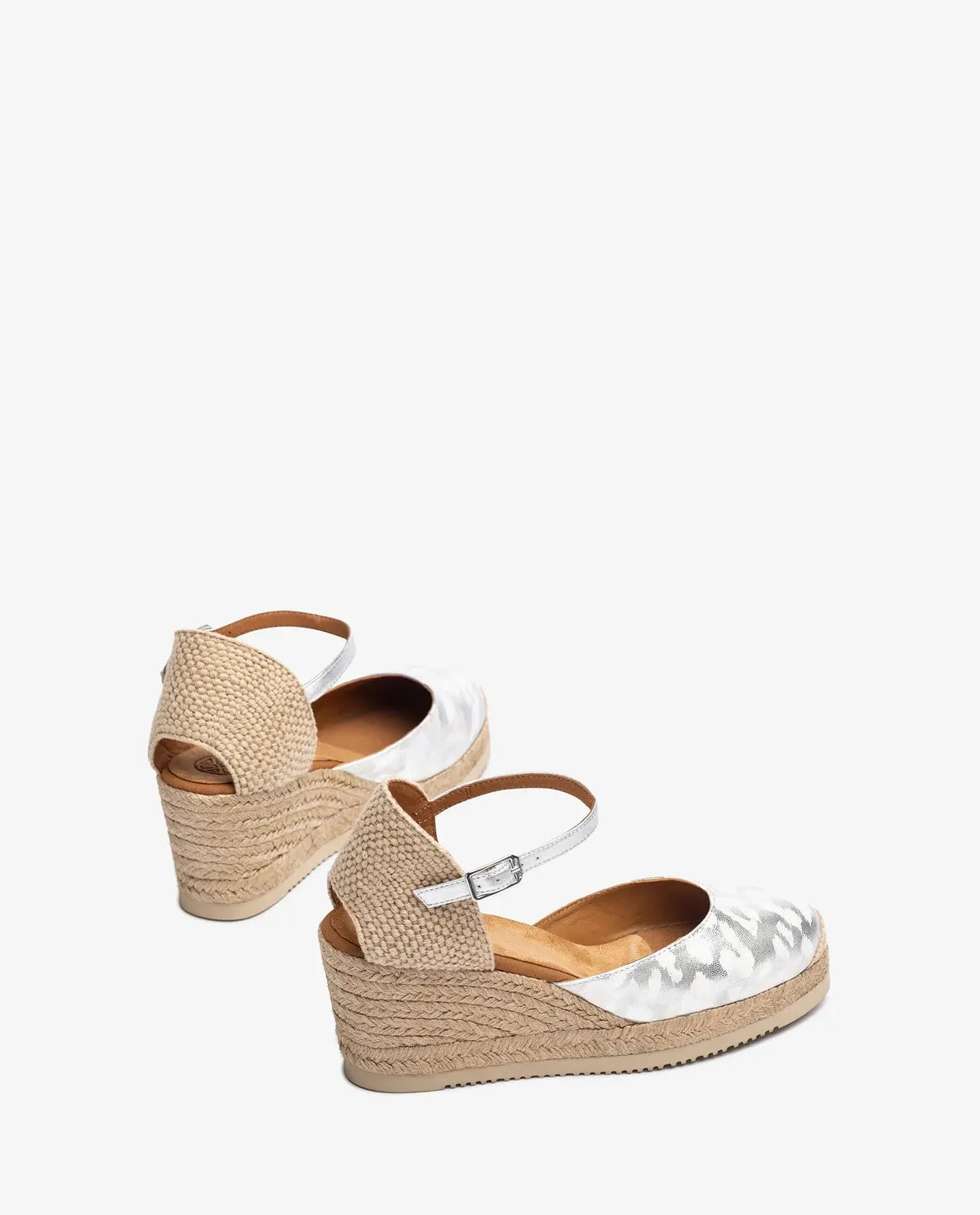 D'ORSAY ESPADRILLE MADE IN PRINTED LEATHER-Espadrilles-UNISA- Pointure.AE