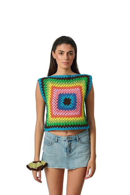 DYES SQUARE TOP-Tops-STEFFY- Pointure.AE