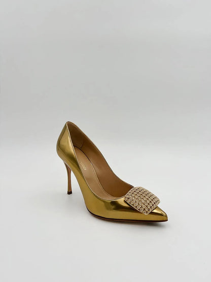 EMBELESHED POINTED TOE PUMPS-Pumps-SERGIO ROSSI- Pointure.AE