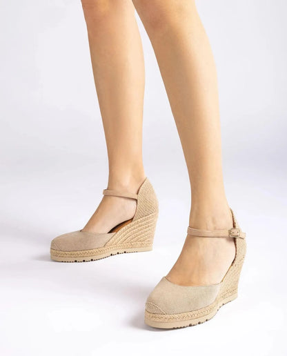 ESPADRILLE IN SUSTAINABLE LINEN-Espadrilles-UNISA- Pointure.AE