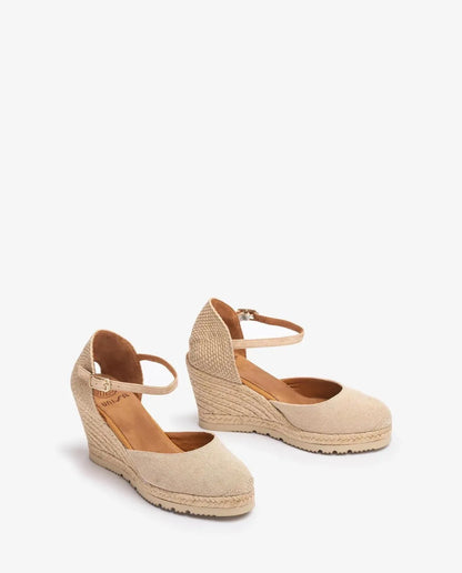 ESPADRILLE IN SUSTAINABLE LINEN-Espadrilles-UNISA- Pointure.AE