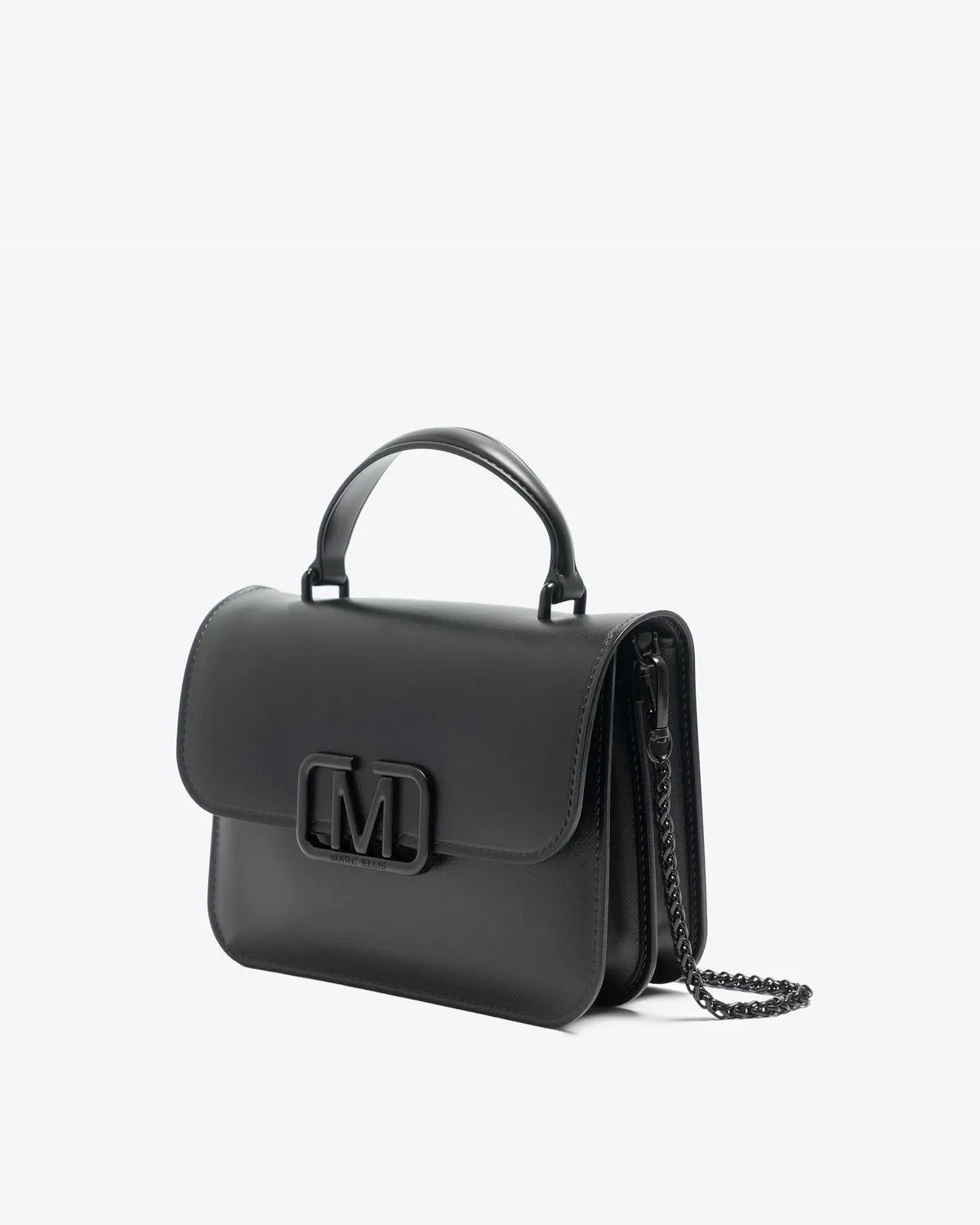 FLAT EAR IN ALL BLACK-Top Handle Bags-MARC ELLIS- Pointure.AE