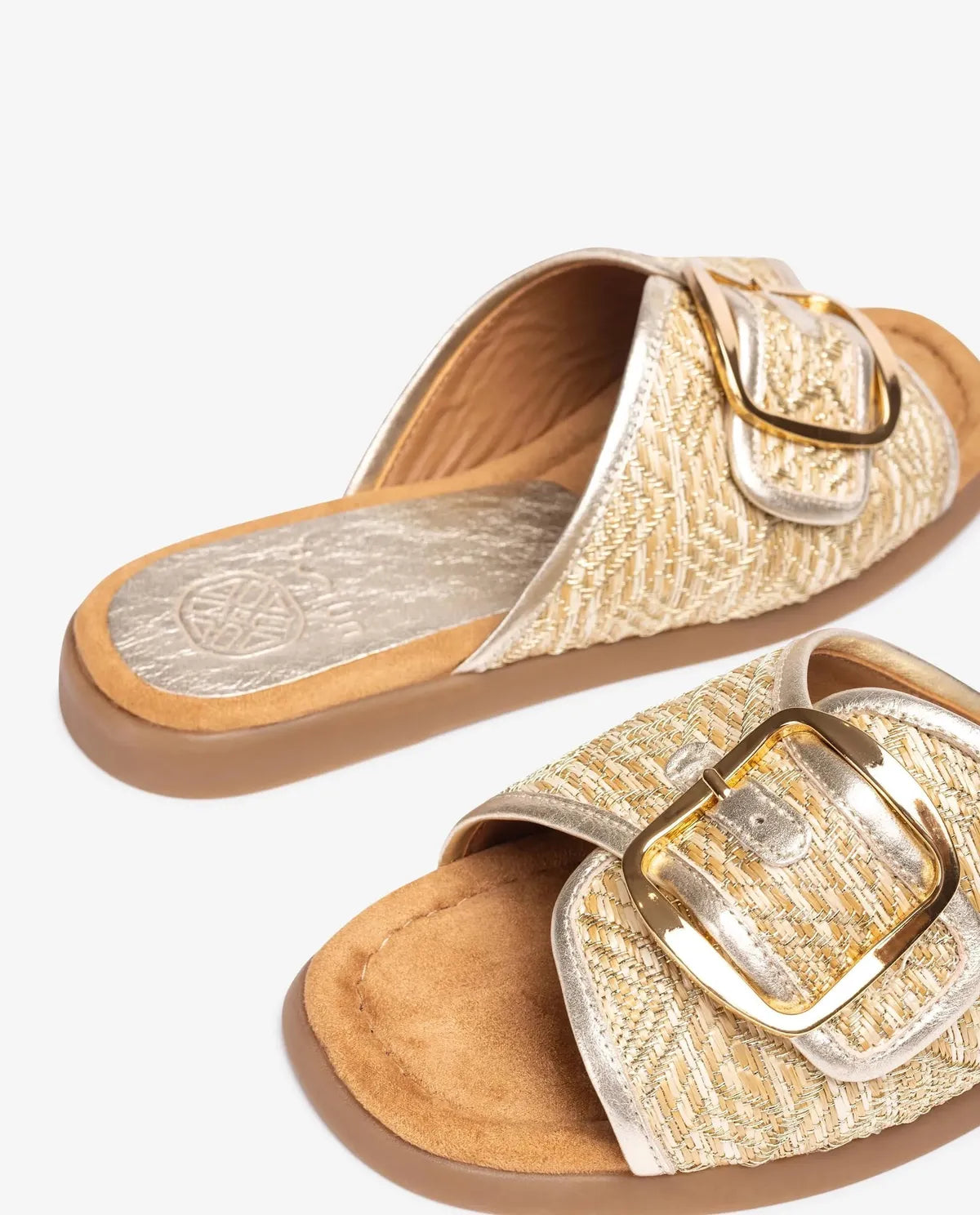FLAT SANDAL WITH A BUCKLE-Slippers-UNISA- Pointure.AE