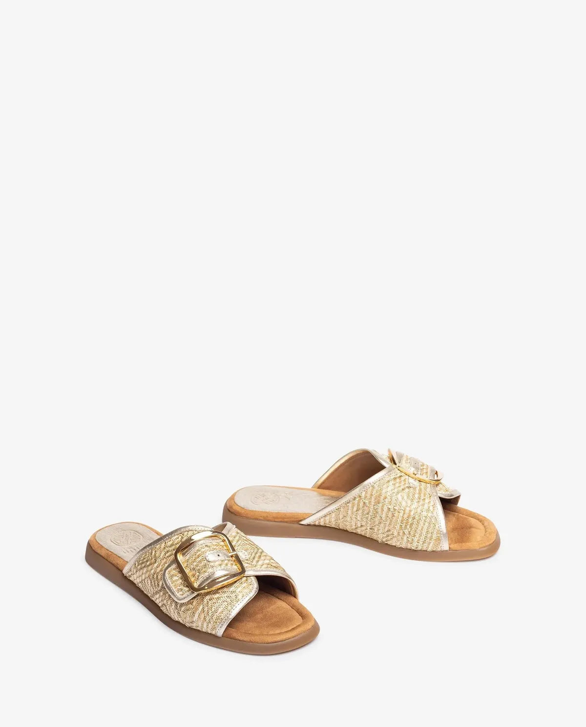 FLAT SANDAL WITH A BUCKLE-Slippers-UNISA- Pointure.AE
