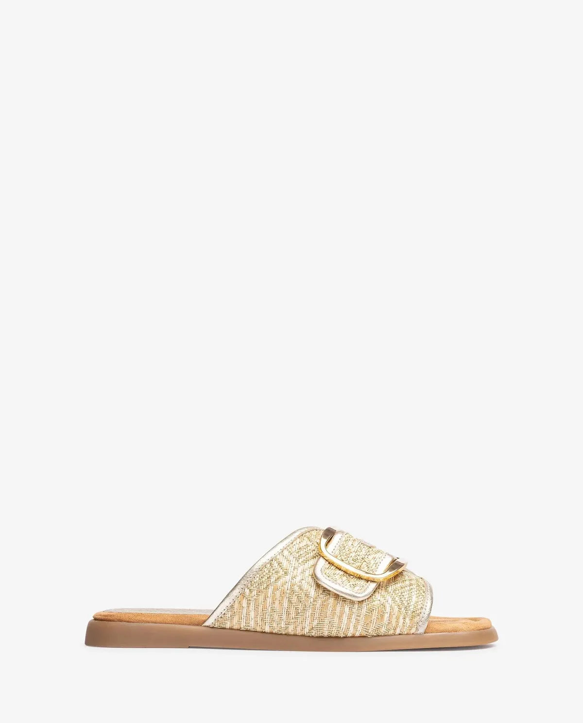 FLAT SANDAL WITH A BUCKLE-Slippers-UNISA- Pointure.AE
