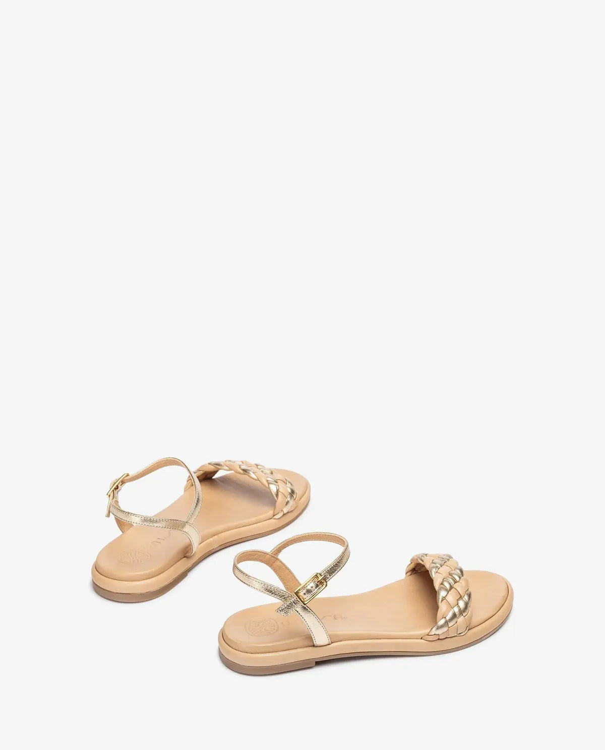 FLAT SANDAL WITH A PLAITED VAMP-Flats-UNISA- Pointure.AE