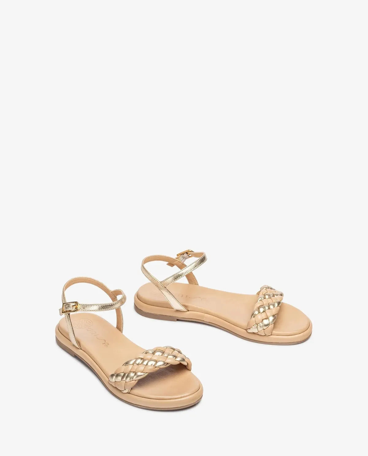 FLAT SANDAL WITH A PLAITED VAMP-Flats-UNISA- Pointure.AE
