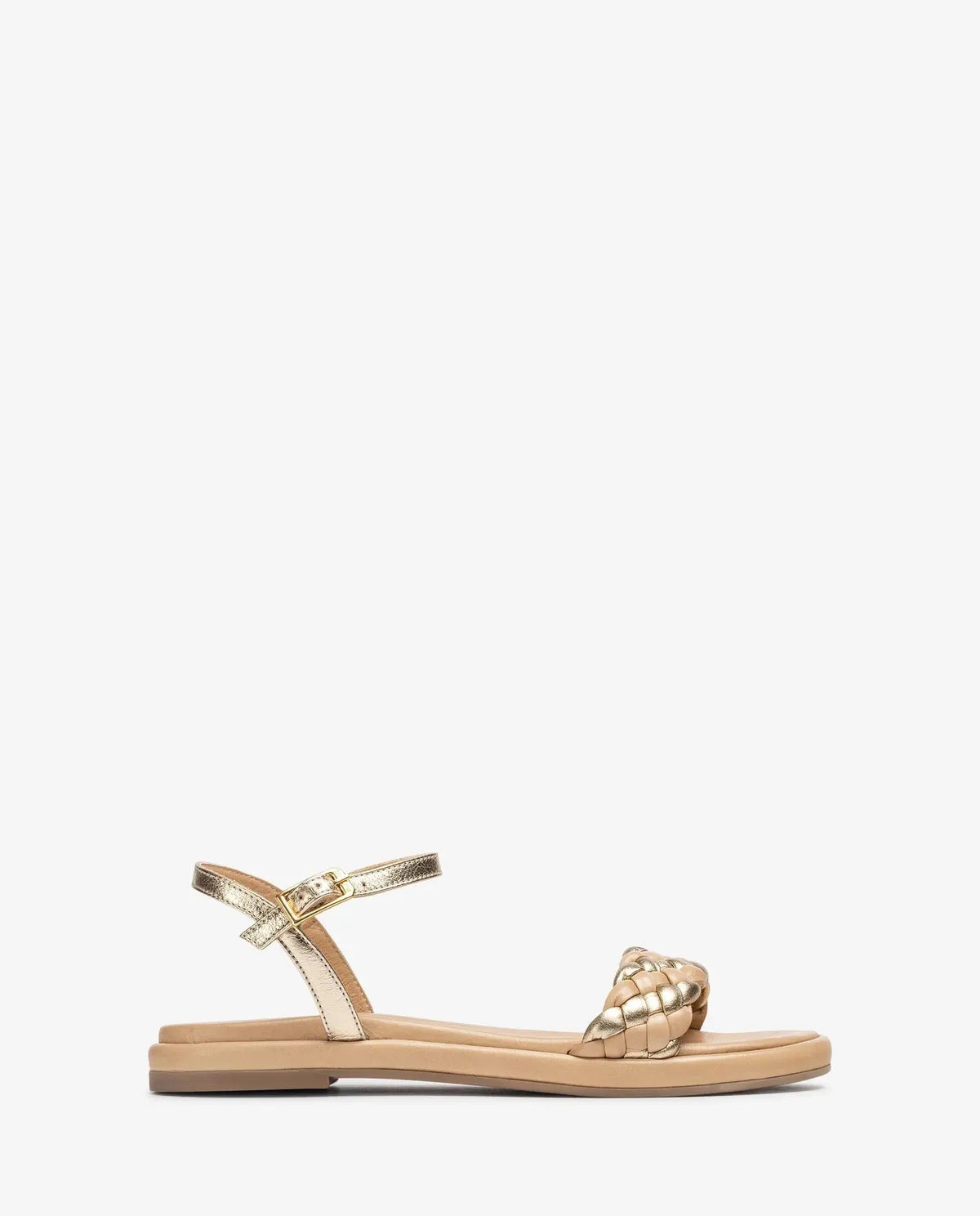 FLAT SANDAL WITH A PLAITED VAMP-Flats-UNISA- Pointure.AE