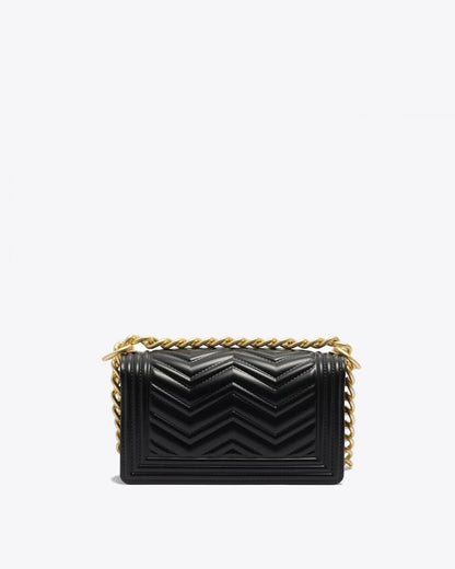 FLAT XS MANHATTAN IN BLACK-Cross-Body Bags-MARC ELLIS- Pointure.AE