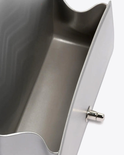 FLAT XS MANHATTAN IN SILVER-Cross-Body Bags-MARC ELLIS- Pointure.AE