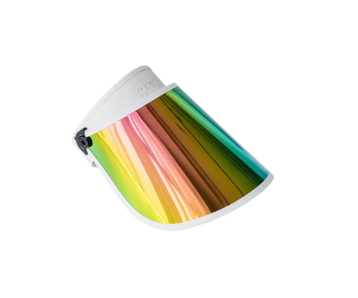 FULL WHITE VISOR IN RAINBOW-Visors-GREY- Pointure.AE