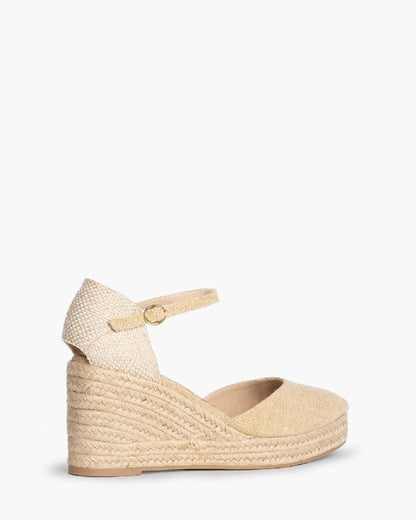 GLITTERED FABRIC WEDGE-Espadrilles-CORINA- Pointure.AE