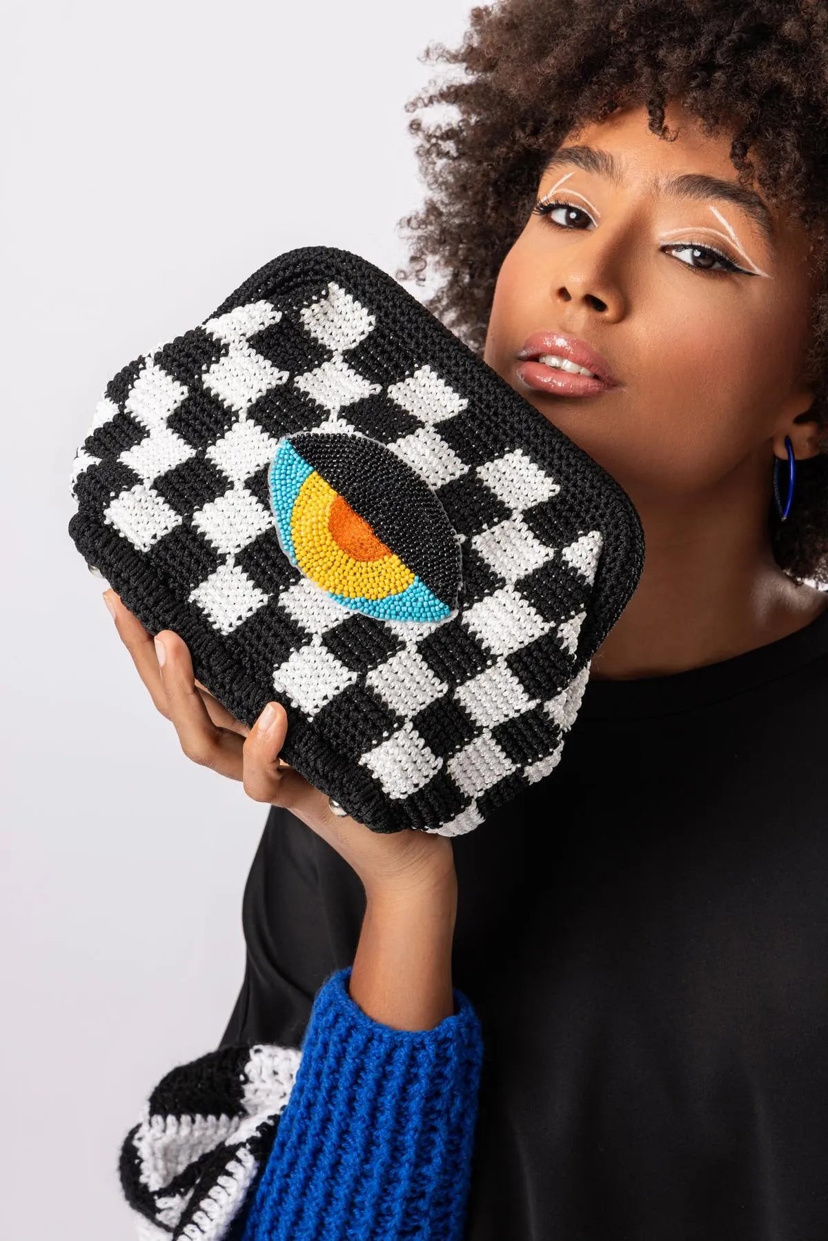 “GOALS” HANDMADE CROCHET BAG-Pouches-STEFFY- Pointure.AE