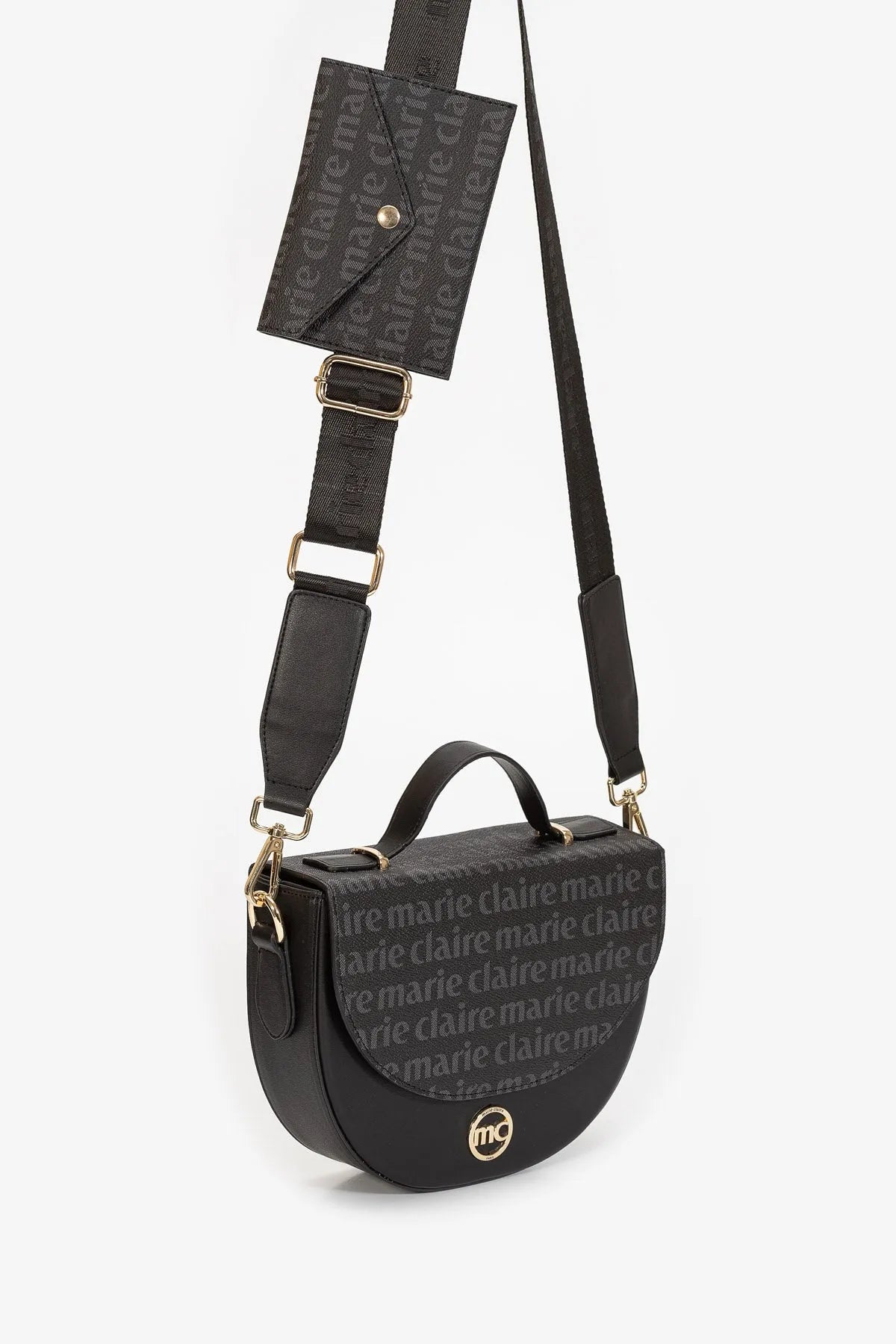 HALF MOON TOP HANDLE BAG-Cross-Body Bags-MARIE CLAIRE- Pointure.AE