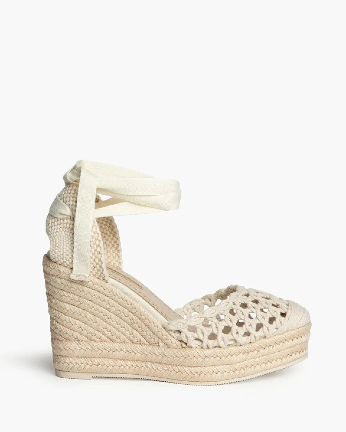HIGH HEEL BRAIDED ESPADRILLE IN BEIGE-Espadrilles-CORINA- Pointure.AE
