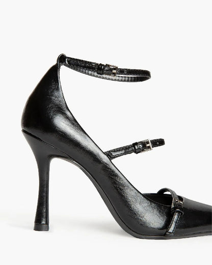 HIGH HEEL PUMP IN BLACK-Pumps-CORINA- Pointure.AE