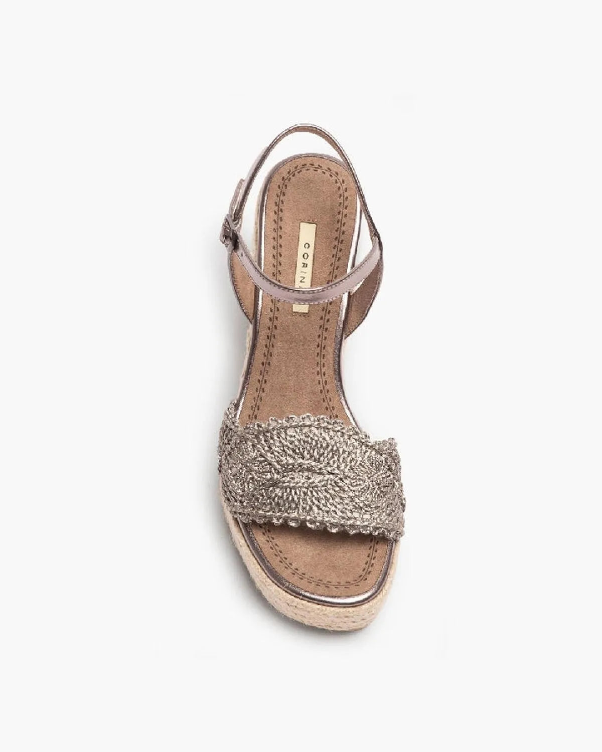 HIGH HEEL SANDAL IN GRAY-Espadrilles-CORINA- Pointure.AE