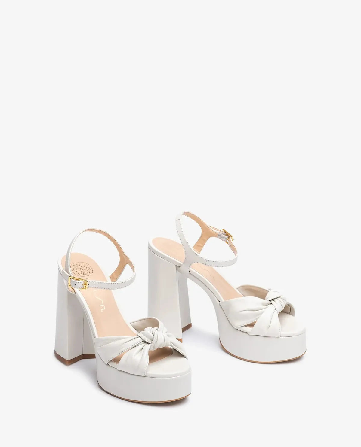 HIGH HEEL SANDAL IN IVORY-Sandals-UNISA- Pointure.AE