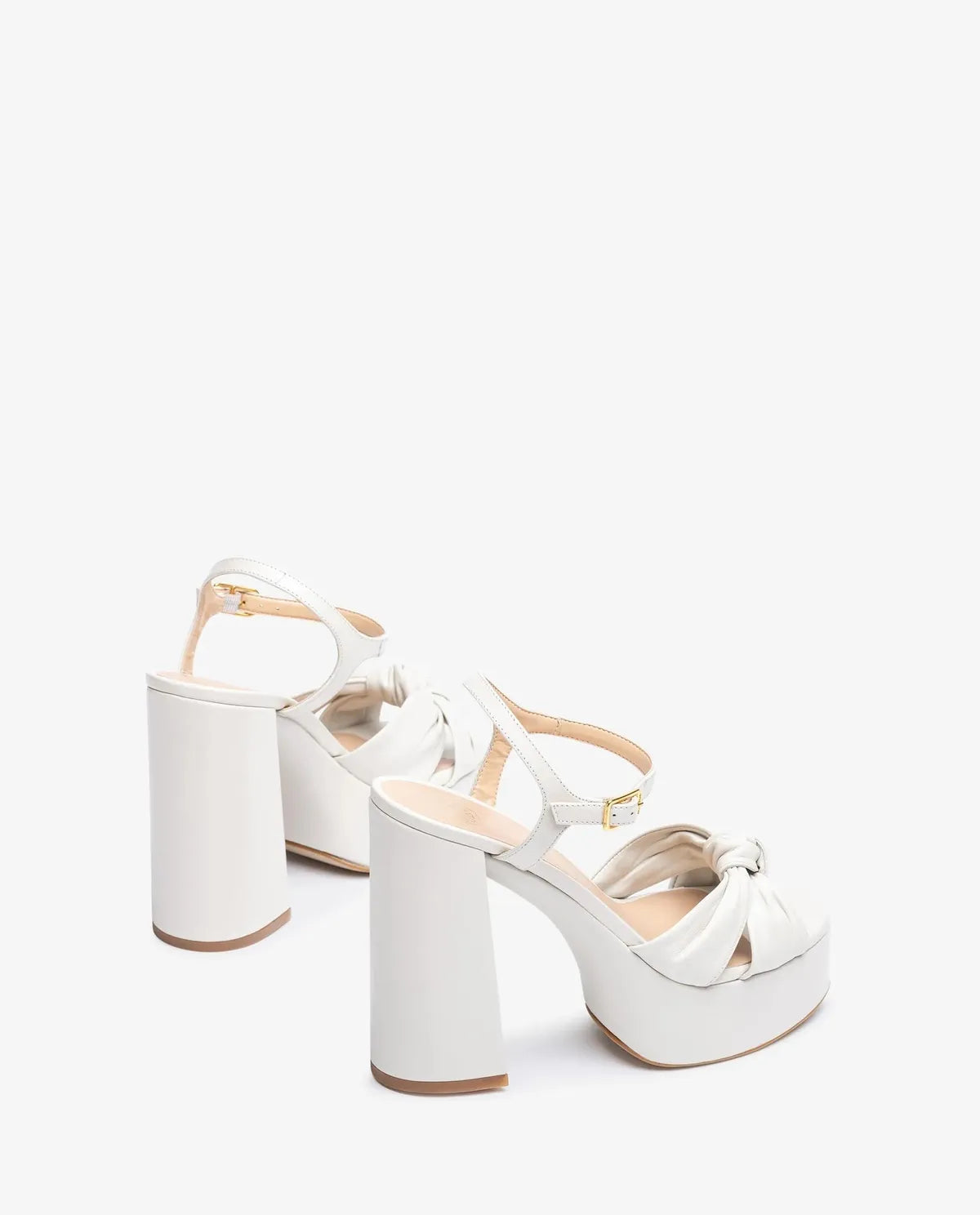 HIGH HEEL SANDAL IN IVORY-Sandals-UNISA- Pointure.AE