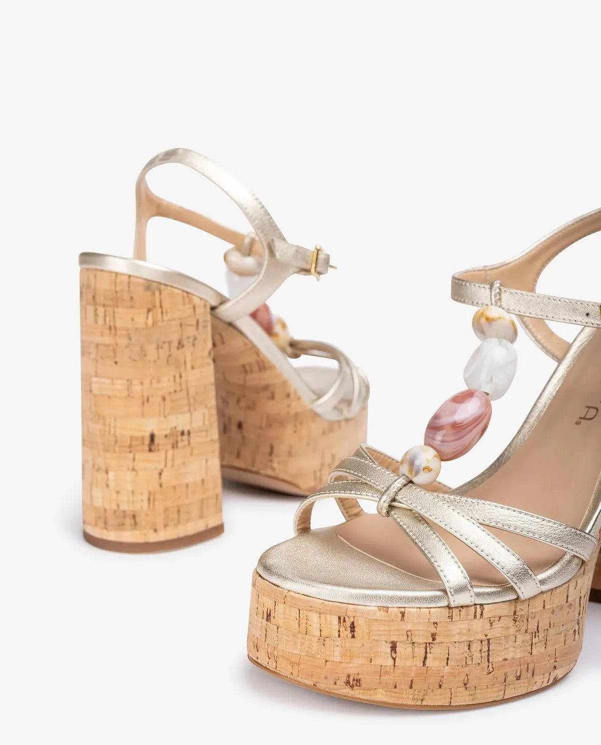 HIGH HEEL SANDAL WITH TRIM-Sandals-UNISA- Pointure.AE