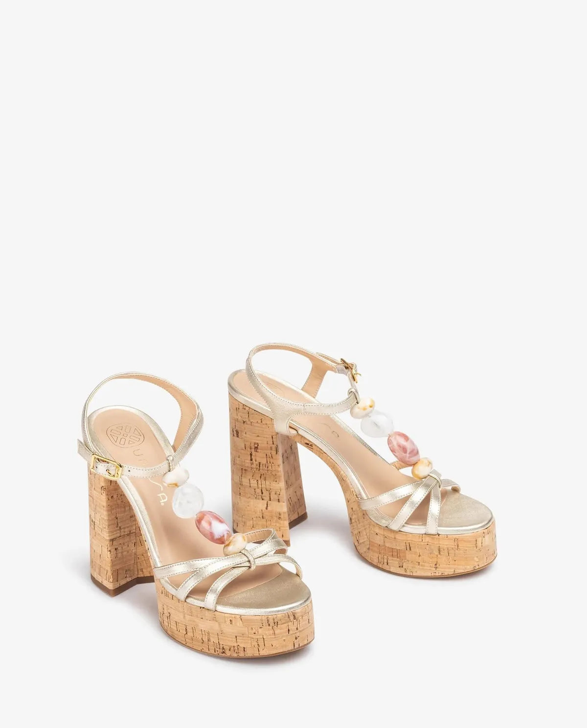 HIGH HEEL SANDAL WITH TRIM-Sandals-UNISA- Pointure.AE