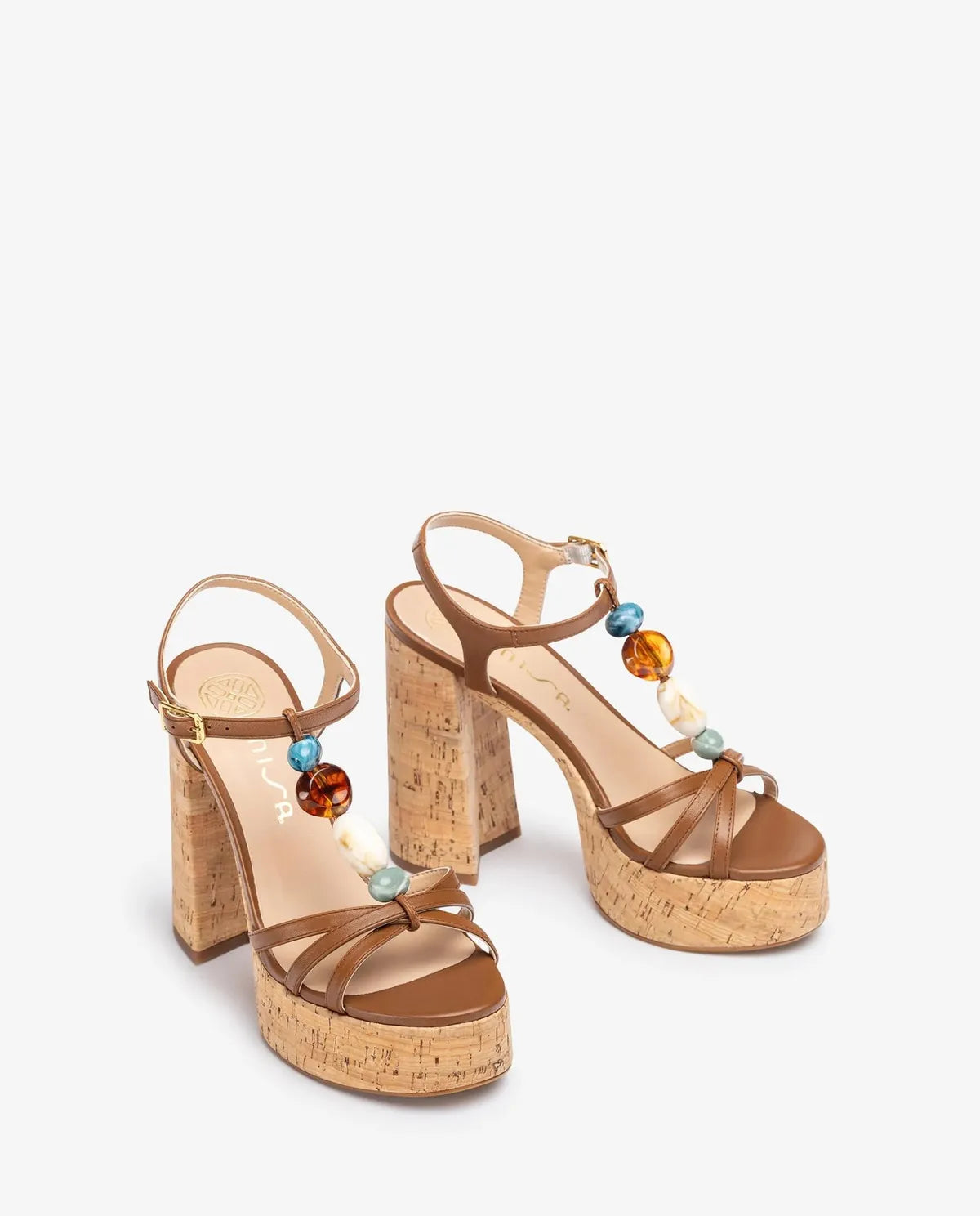 HIGH HEEL SANDAL WITH TRIM-Sandals-UNISA- Pointure.AE