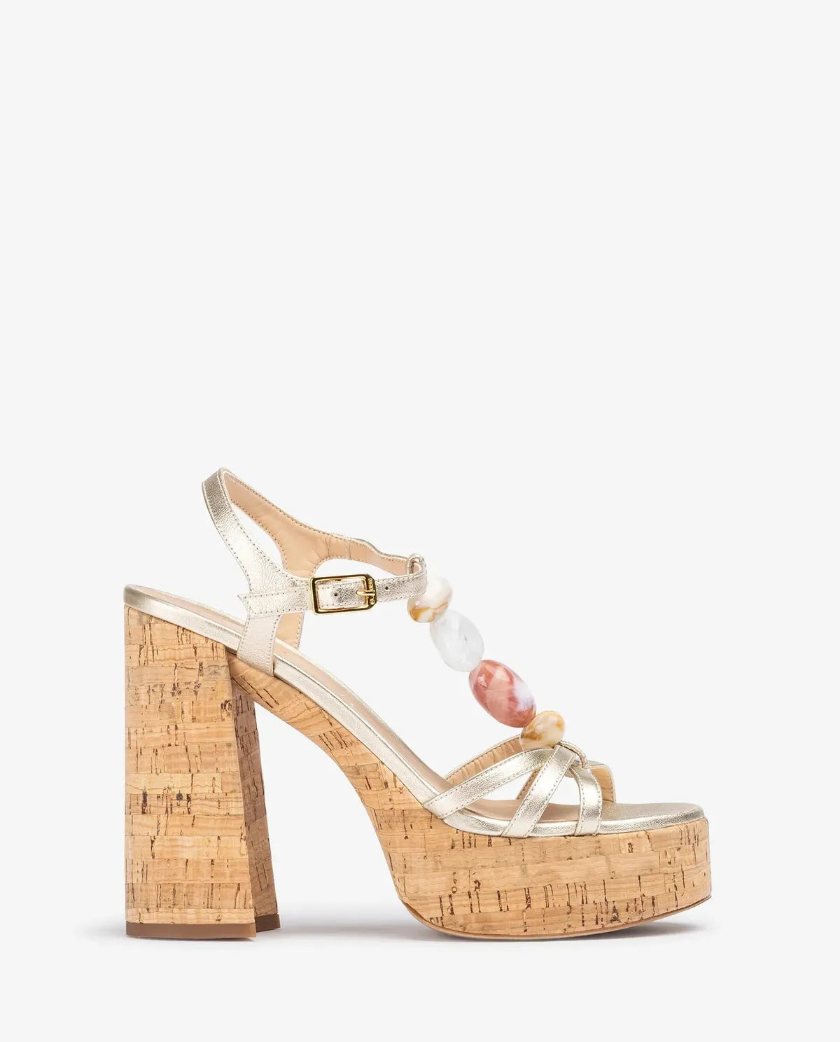HIGH HEEL SANDAL WITH TRIM-Sandals-UNISA- Pointure.AE