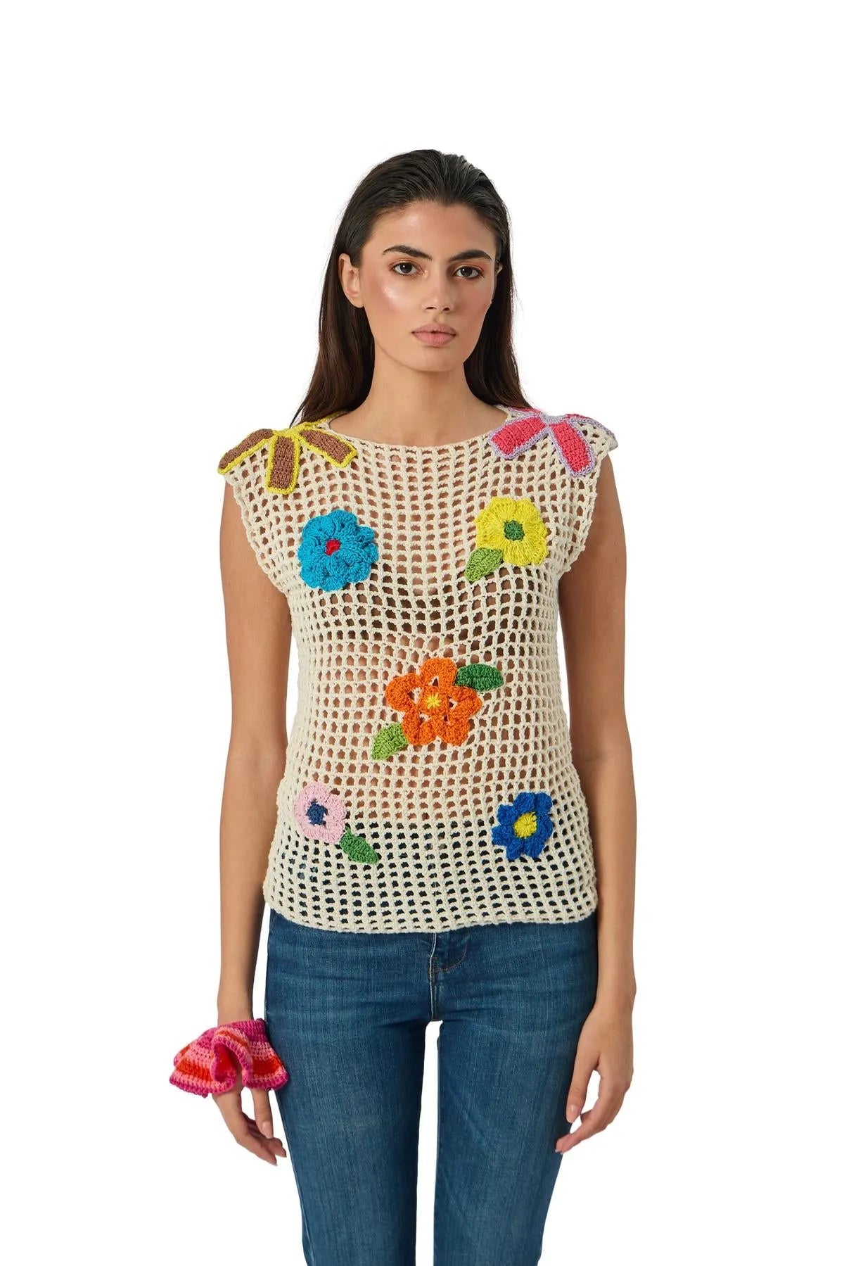 JASMINE CROCHET TOP-Tops-STEFFY- Pointure.AE