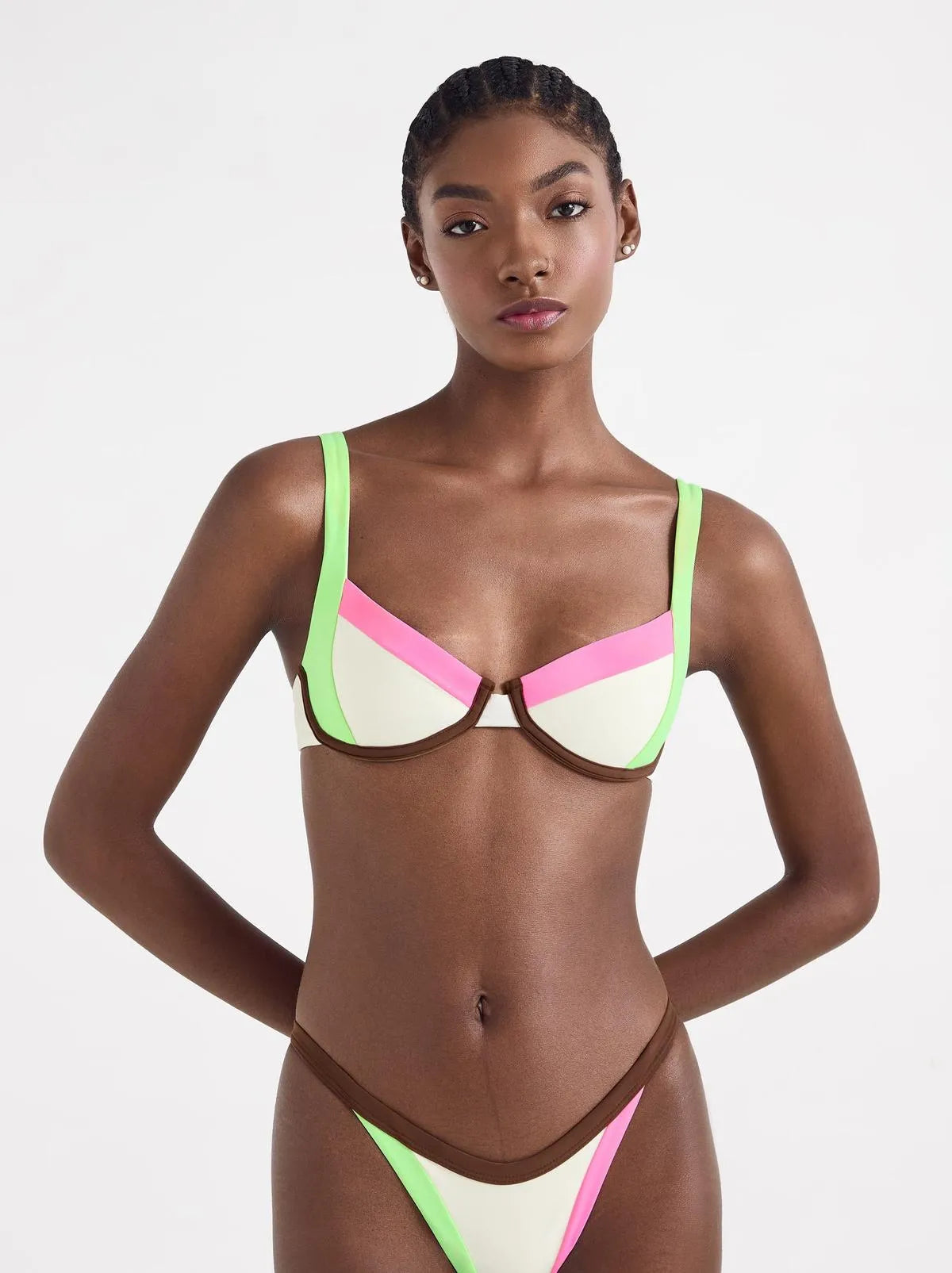 JUSTINE TOP-Bikini Tops-ONE ONE SWIM- Pointure.AE