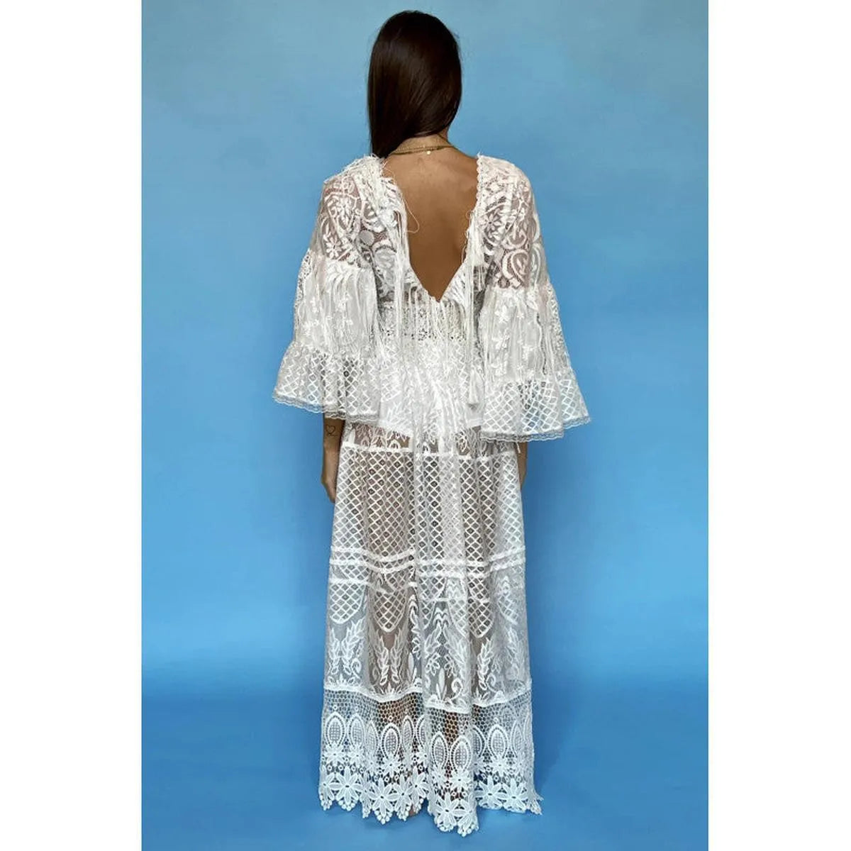 LACE BOHO DRESS - COVERUP