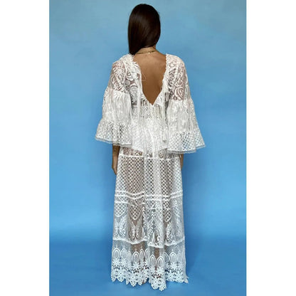 LACE BOHO DRESS - COVERUP
