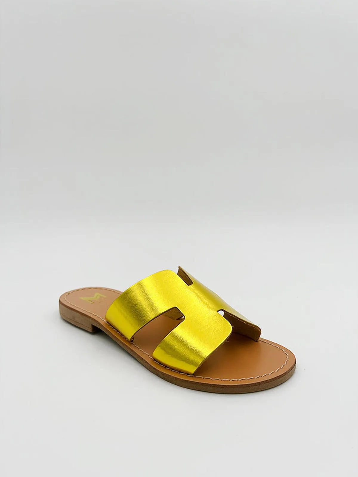 LAMINATO WIDE STRAP SLIPPER-Slippers-MAGA MILANO- Pointure.AE