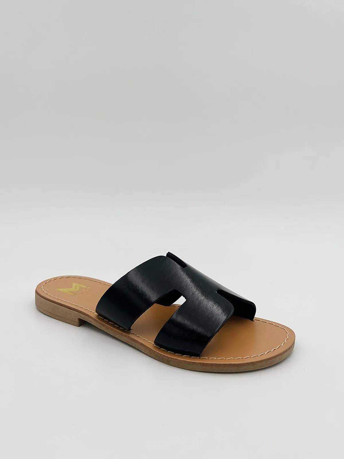 LAMINATO WIDE STRAP SLIPPER-Slippers-MAGA MILANO- Pointure.AE