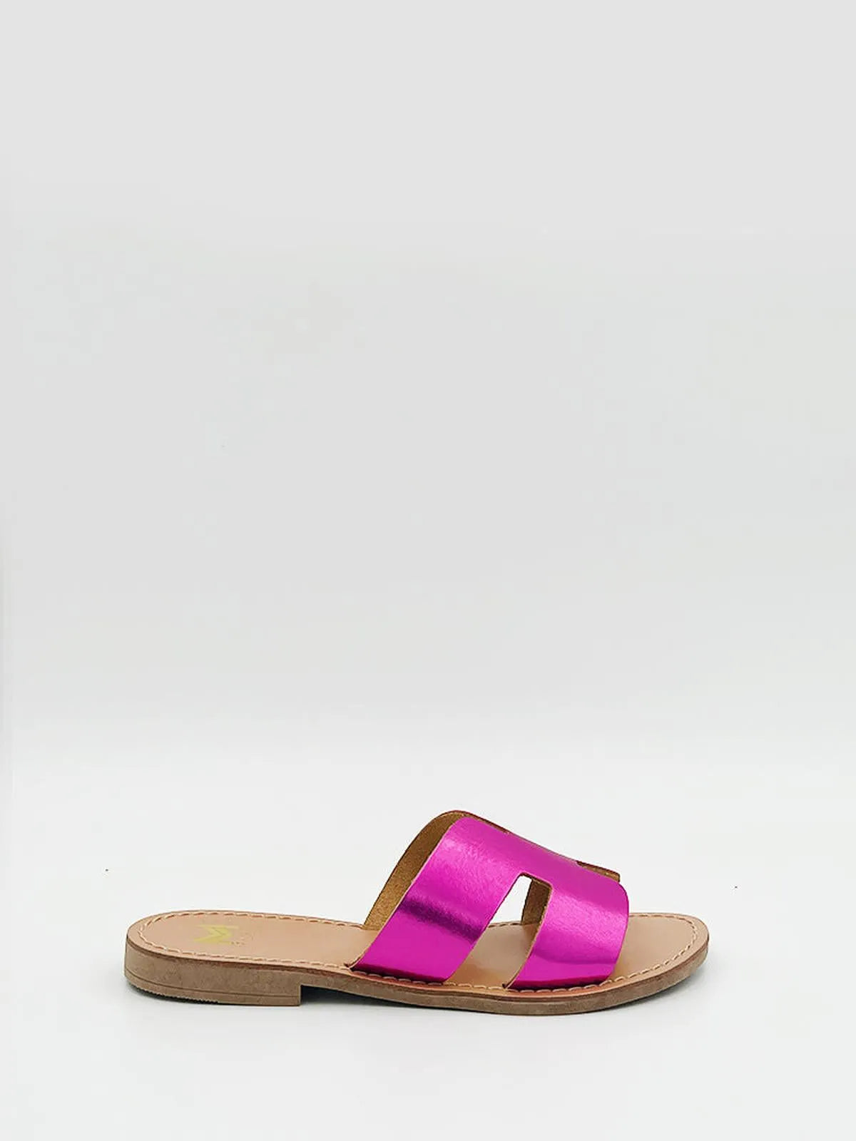 LAMINATO WIDE STRAP SLIPPER-Slippers-MAGA MILANO- Pointure.AE