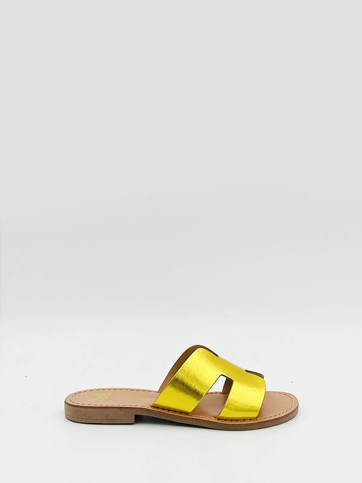 LAMINATO WIDE STRAP SLIPPER-Slippers-MAGA MILANO- Pointure.AE